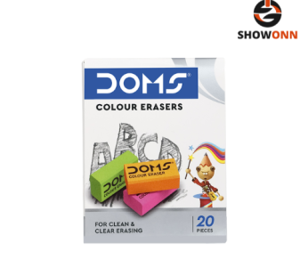 DOMS COLOURED ERASER 20 PCS