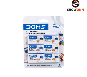 DOMS EXTRA LONG PENCIL SHARPENER 6 PCS BLISTER