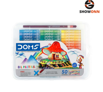 DOMS OIL PASTEL 50 SHADES PLASTIC PACK NEW