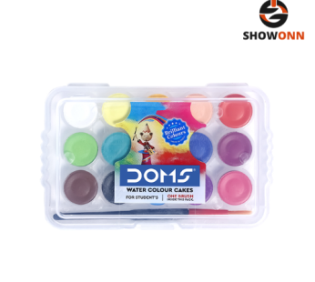 DOMS WATER COLOR CAKES 15 SHADES (15 mm)