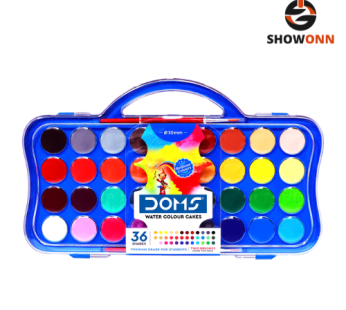 DOMS WATER COLOR CAKES 36 SHADES (30 mm)