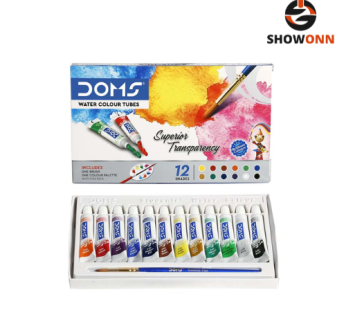 DOMS WATER COLOR TUBE 12 SHADES